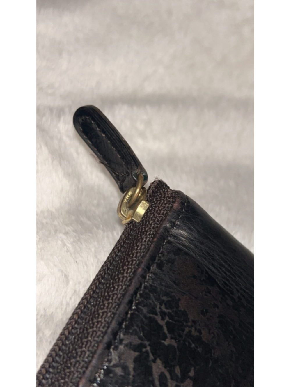 Vintage Coach Black Leather Zip-Around Wallet One Size - Picture 8 of 8